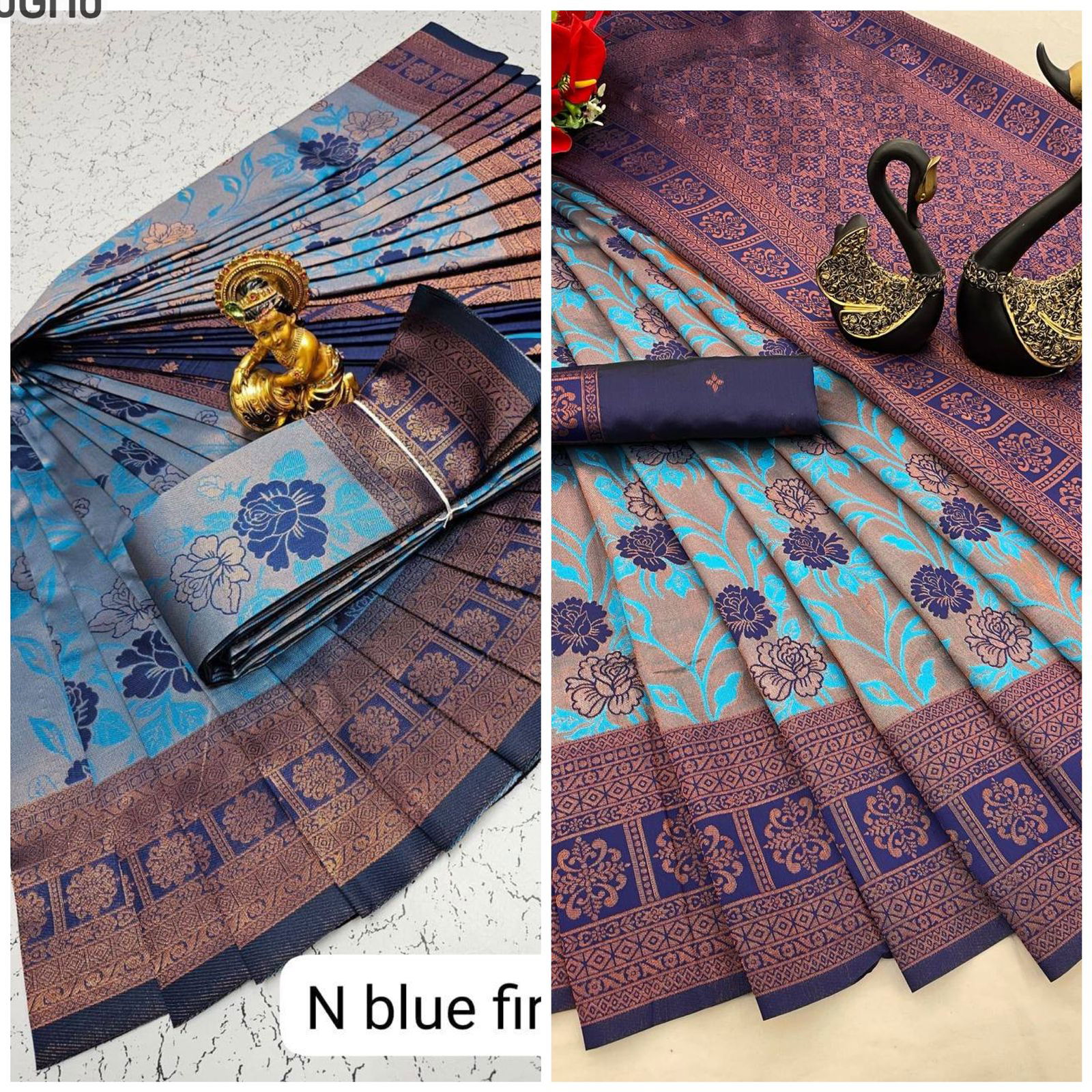 SF 661 By Shubh Pure Copper Zari Designer Sarees Wholesale Market In Surat